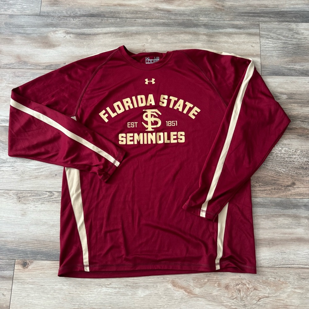 Under Armour Florida State Shirt Large Long Sleeve Seminoles